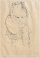 織田広喜銅版画額「裸婦」(104029)