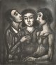 ジョルジュ・ルオー銅版画額「占う人」