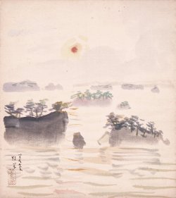 画像1: 中村善策色紙「松島」