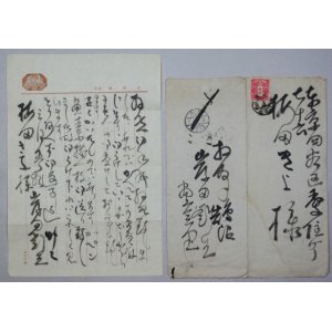 画像: 岸田劉生書簡額