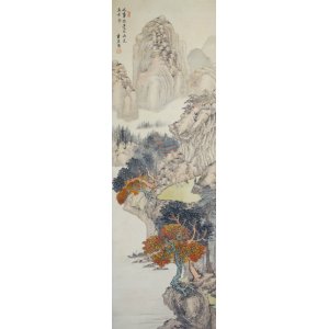 画像: 湯浅半月画幅「山水」