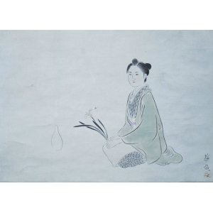 画像: 小倉遊亀画幅「一葉女史」