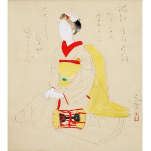 画像: 土田麦僊画幅「舞妓」