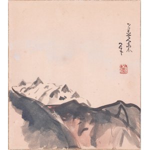 画像: 中村善策色紙「鹿島槍岳」