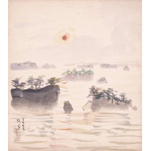 画像: 中村善策色紙「松島」