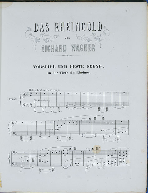 楽譜 ワーグナー作曲「ラインの黄金」 ピアノ編曲版 Score for Das 