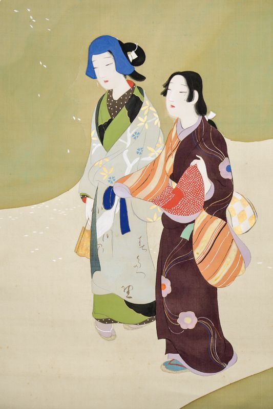 画像: 池田輝方画幅「花咲く丘」